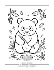 Free Panda coloring pages to print at home