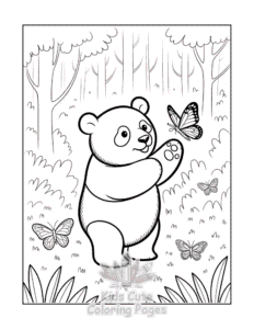 Printable Panda coloring sheet for preschoolers