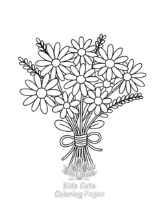 Free printable Plants Flowers coloring page for kids