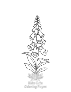 Plants Flowers coloring page for girls, free to print