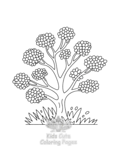 Free printable Plants Flowers coloring page for kids