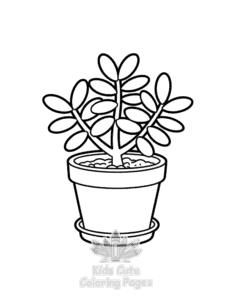 Plants Flowers coloring page for boys, printable at home