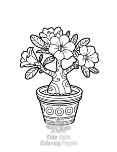 Free Plants Flowers coloring pages to print at home
