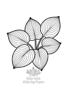 Easy Plants Flowers coloring sheet for young children