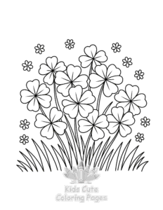Plants Flowers coloring page for boys, printable at home
