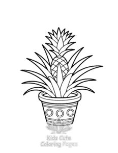 Easy Plants Flowers coloring sheet for young children