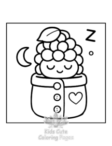 Potted Cuties coloring page for boys, printable at home