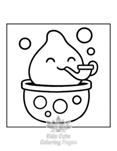 Free printable Potted Cuties coloring page for kids