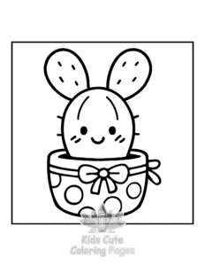 Potted Cuties coloring page for boys, printable at home