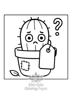 Free Potted Cuties coloring pages to print at home