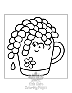 Potted Cuties coloring page for boys, printable at home
