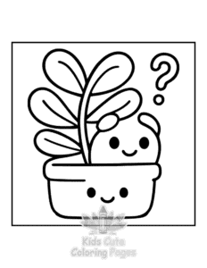 Free Potted Cuties coloring pages to print at home