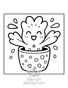 Free Potted Cuties coloring pages to print at home