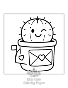 Free printable Potted Cuties coloring page for kids