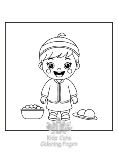Ramadan coloring page for classroom activities