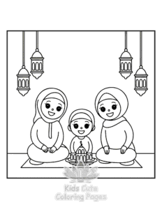 Free printable Ramadan coloring page for kids