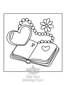 Reading Era coloring page for girls, free to print
