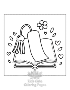 Simple Reading Era coloring page for toddlers
