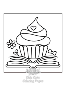 Reading Era coloring page for girls, free to print