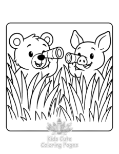Safari Days coloring page for girls, free to print