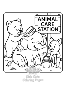 Safari Days coloring page for boys, printable at home
