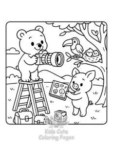 Free Safari Days coloring pages to print at home