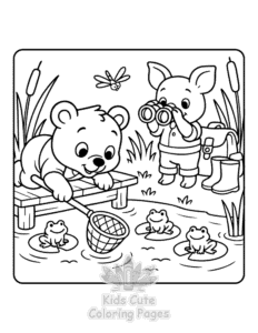 Safari Days coloring page for classroom activities