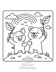 Safari Days coloring page for classroom activities