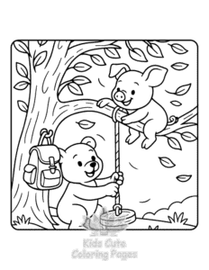 Safari Days coloring page for girls, free to print
