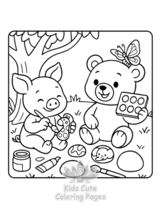 Printable Safari Days coloring sheet for preschoolers