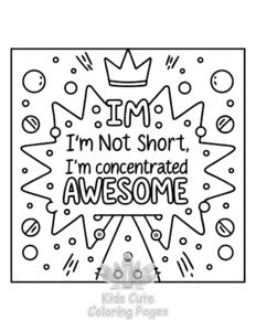 Free Sassy Saying coloring pages to print at home