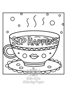Sassy Saying coloring page for classroom activities