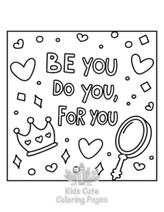 Sassy Saying coloring page for classroom activities