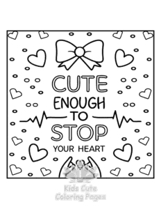 Free Sassy Saying coloring pages to print at home