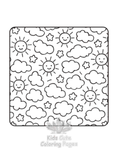 Free printable Satisfying Patterns coloring page for kids