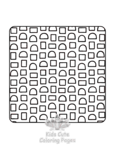 Printable Satisfying Patterns coloring sheet for preschoolers