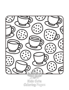Easy Satisfying Patterns coloring sheet for young children