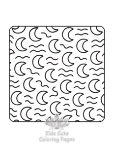 Simple Satisfying Patterns coloring page for toddlers