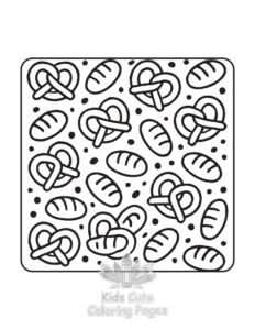 Printable Satisfying Patterns coloring sheet for preschoolers