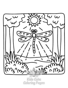 Free printable Secret Forest coloring page for kids