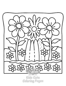 Secret Forest coloring page for girls, free to print