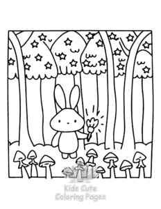 Secret Forest coloring page for boys, printable at home