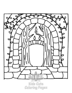 Free printable Secret Forest coloring page for kids