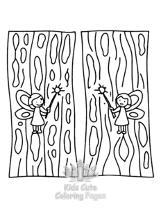 Secret Forest coloring page for classroom activities