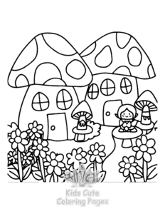 Printable Secret Forest coloring sheet for preschoolers