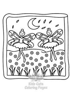 Free printable Secret Forest coloring page for kids