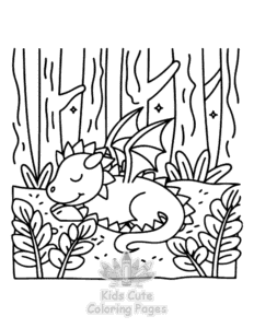 Free printable Secret Forest coloring page for kids