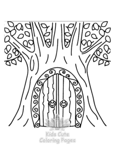 Secret Forest coloring page for classroom activities