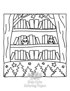 Easy Secret Forest coloring sheet for young children