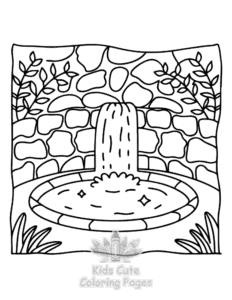 Free printable Secret Forest coloring page for kids